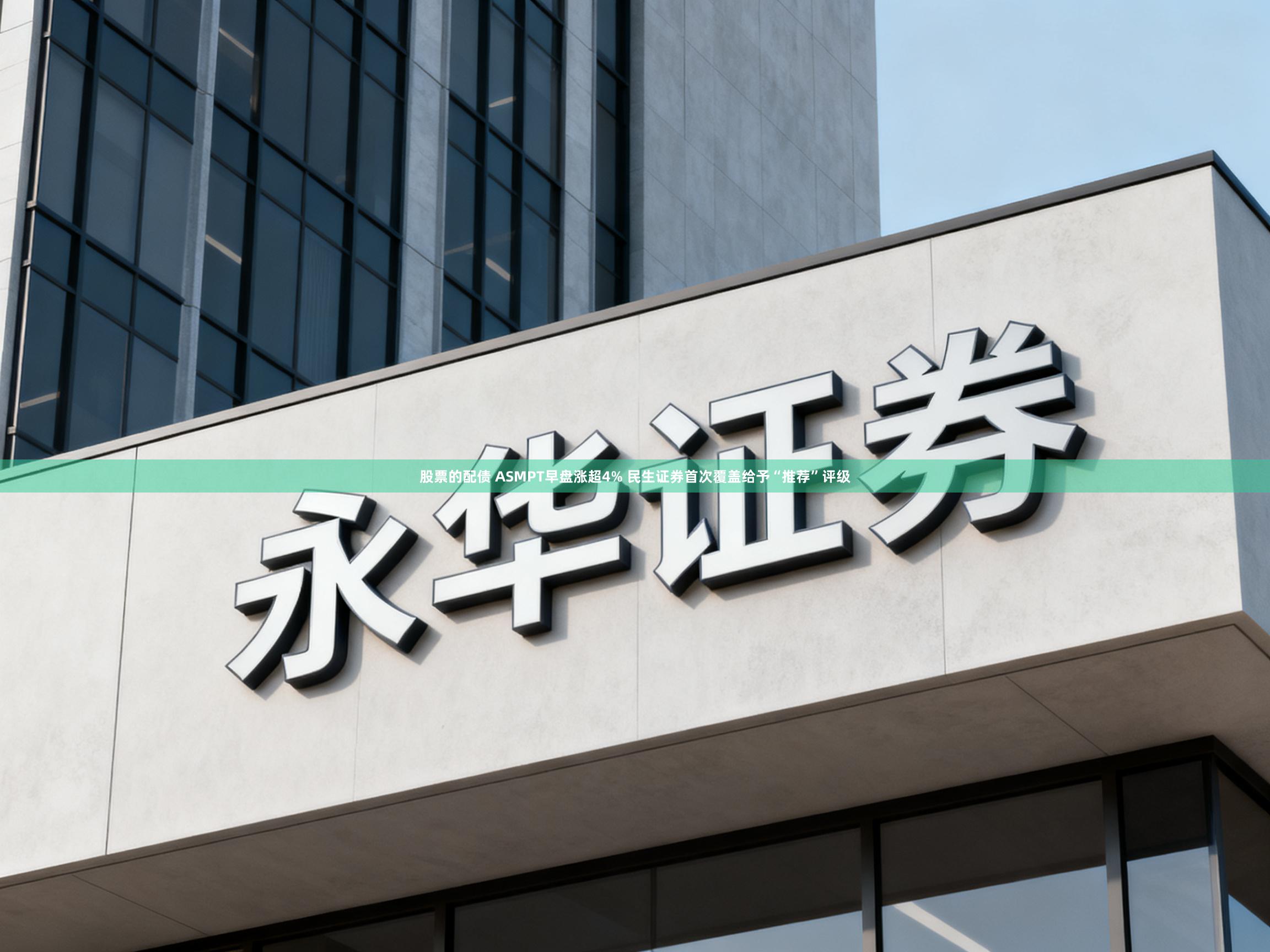 股票的配债 ASMPT早盘涨超4% 民生证券首次覆盖给予“推荐”评级